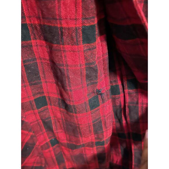 Vintage Pendleton Jacket Mens XL Red Black Plaid Wool Lined Hunting 60s FLAW - Picture 3 of 11